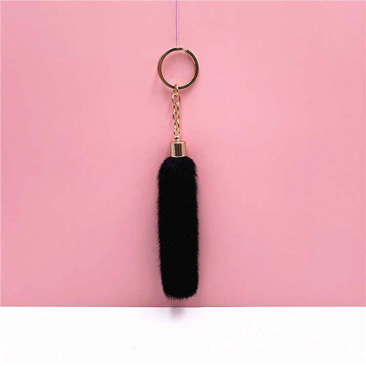 Wholesale Metal Tassel Plush Creative Keychain